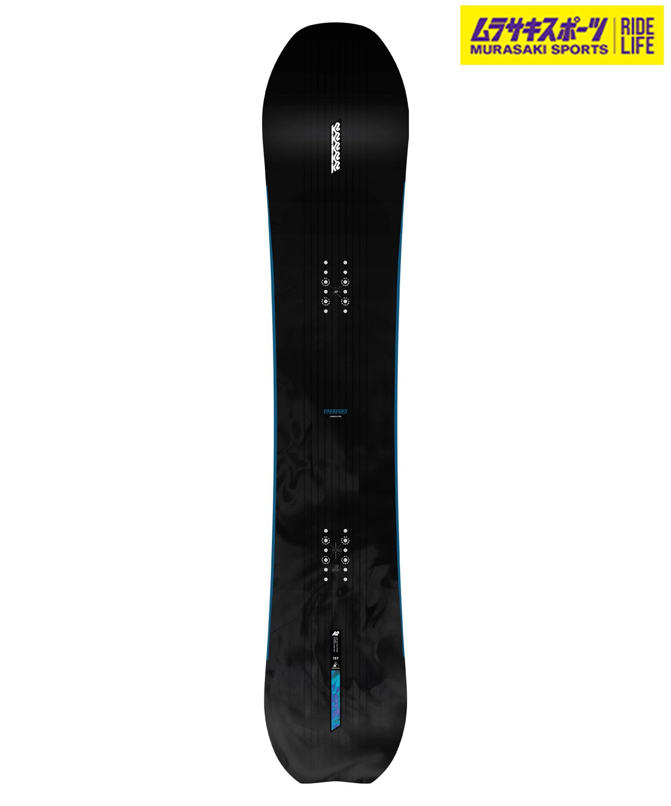 2526】新品 K2 ケーツー スノーボード 板 メンズ PASSPORT JP ムラサキ 