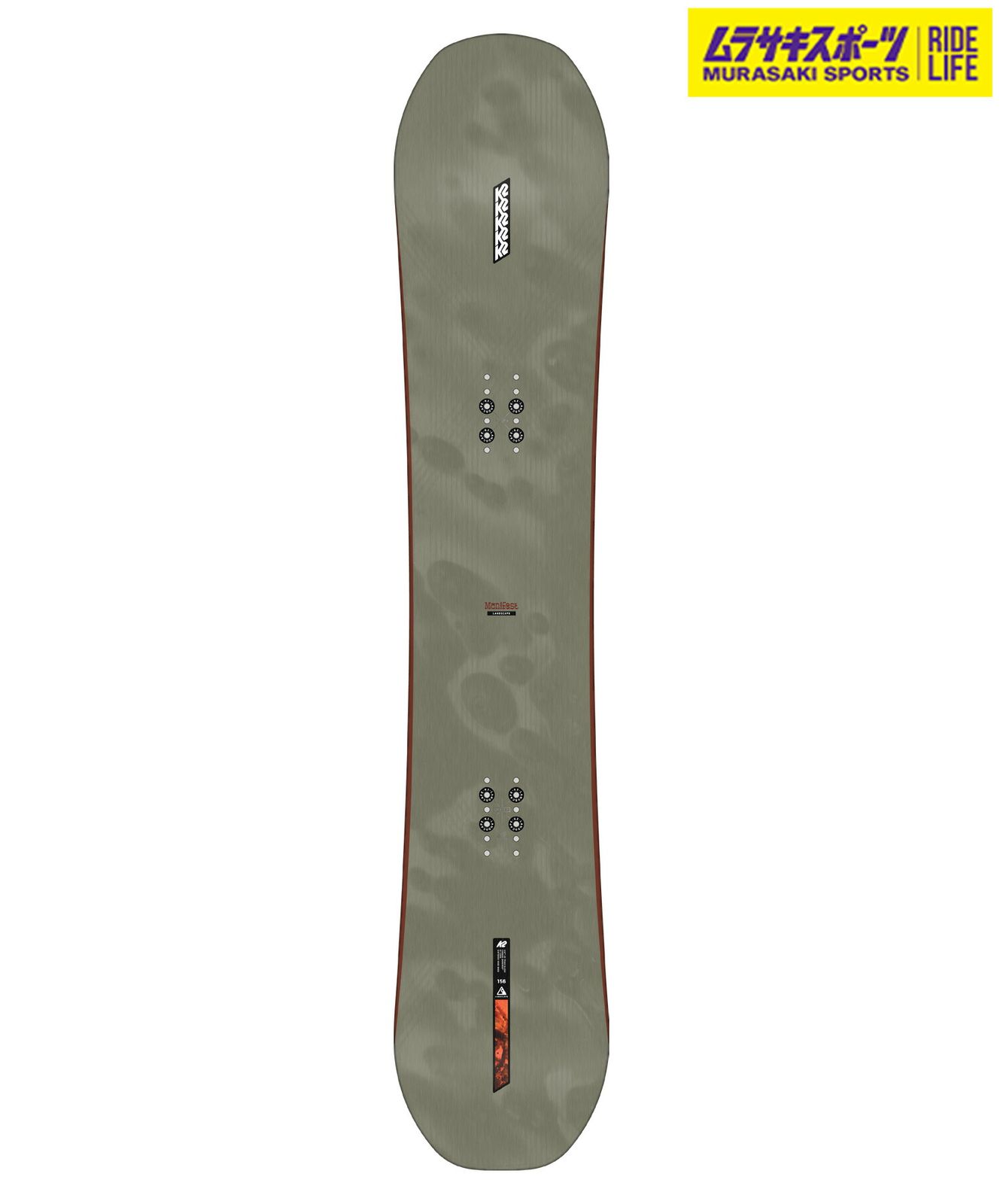 2526】新品 K2 ケーツー スノーボード 板 メンズ MANIFEST JP ムラサキ