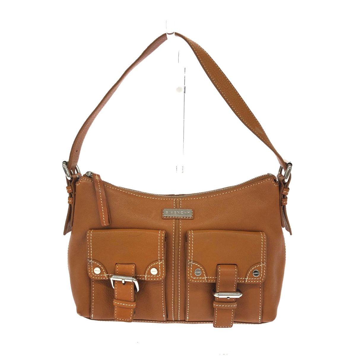 GIVENCHY　ジバンシィ　ハンドバッグ　ショルダーバッグ　ブラウン　牛革 GIVENCHY ジバンシィ ハンドバッグ ショルダーバッグ ブラウン 牛革