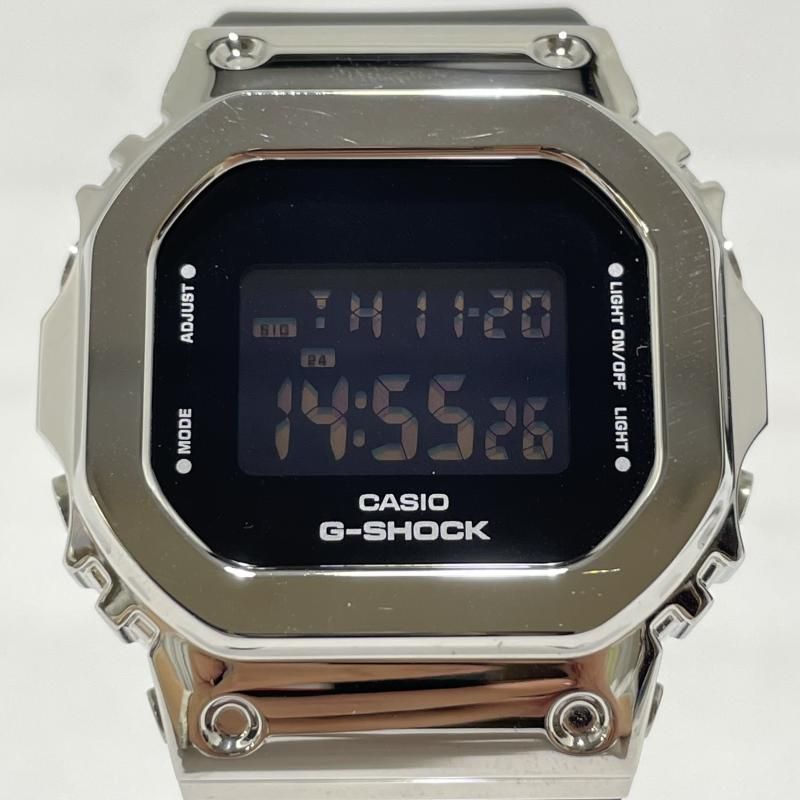 中古】G-SHOCK CASIO GM-S5600-1JF ブラック/シルバー 箱あり[19 