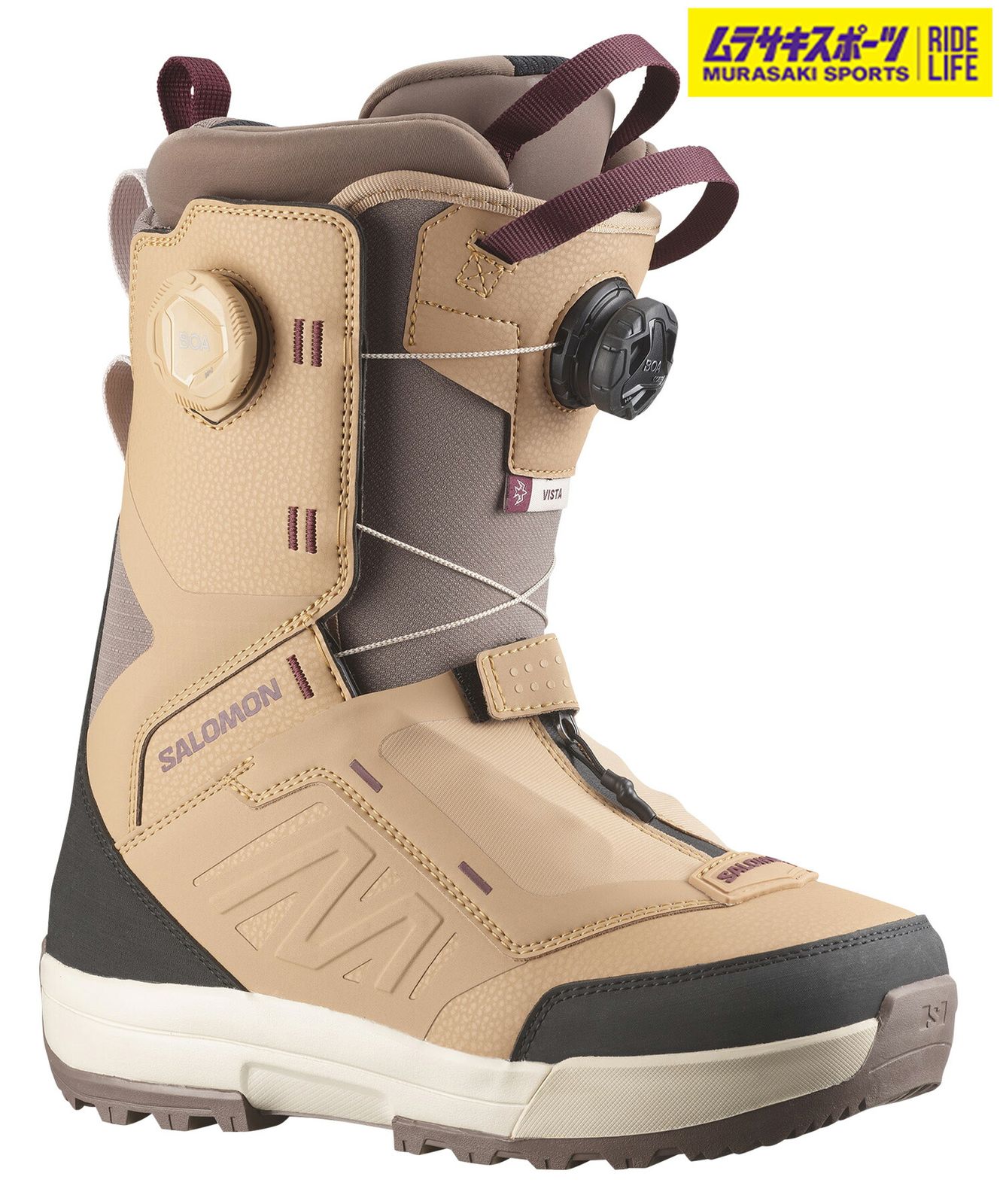 2526 SALOMON サロモン スノーボード ブーツ レディース VISTA DUAL BOA ムラサキスポーツ 25-26モデル MM C 7