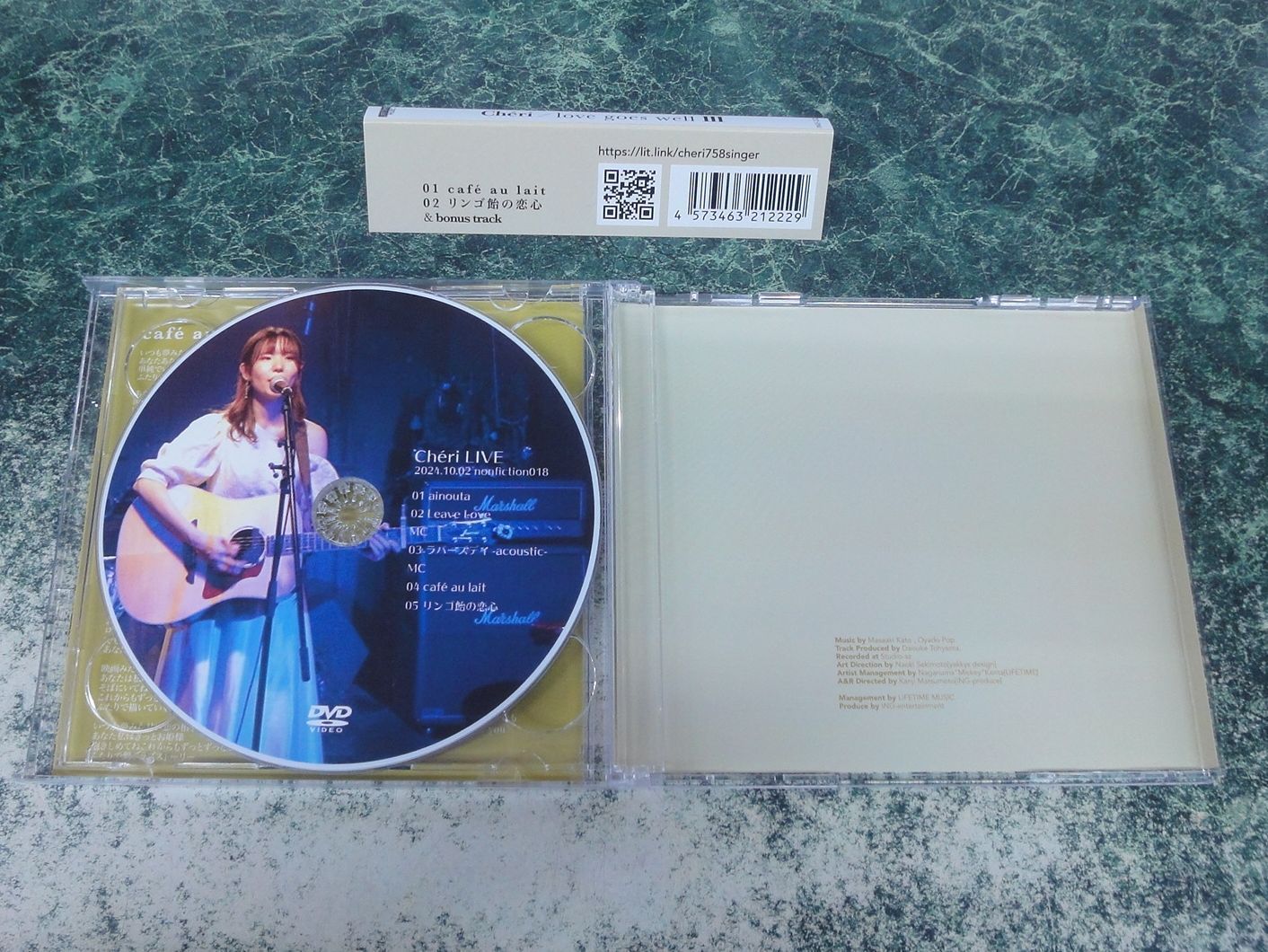 CD Chéri シェリ love goes well III (3) サイン入り自主制作盤 オビ