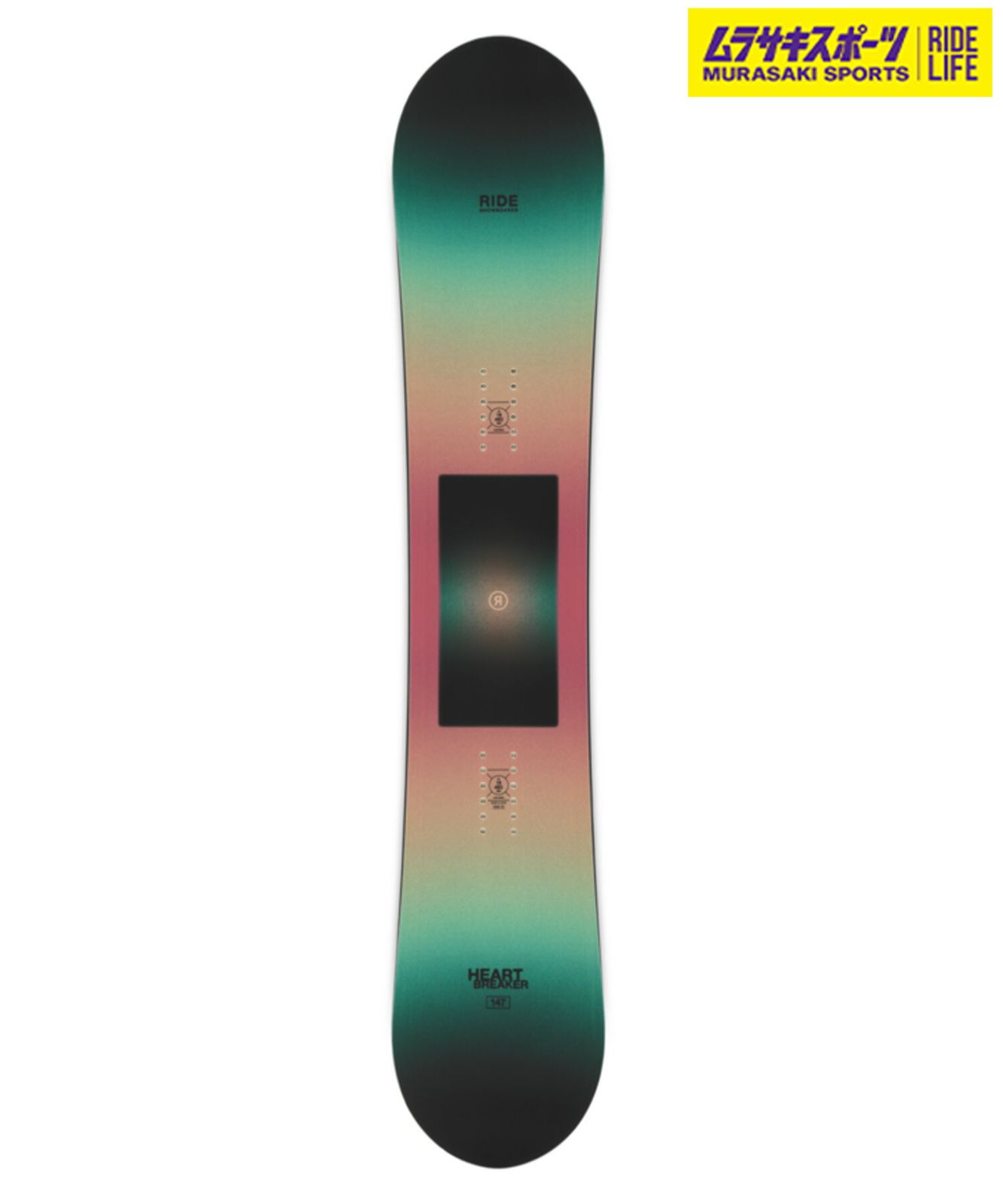 2526】新品 RIDE ライド スノーボード 板 レディース HEARTBREAKER