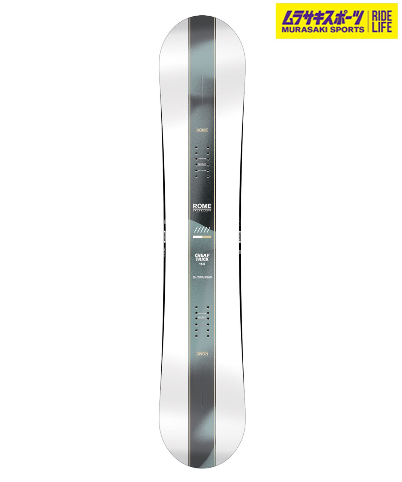 【2526】新品  ROME ローム スノーボード 板 メンズ CHEAP TRICK ムラサキスポーツ 25-26モデル MM B21