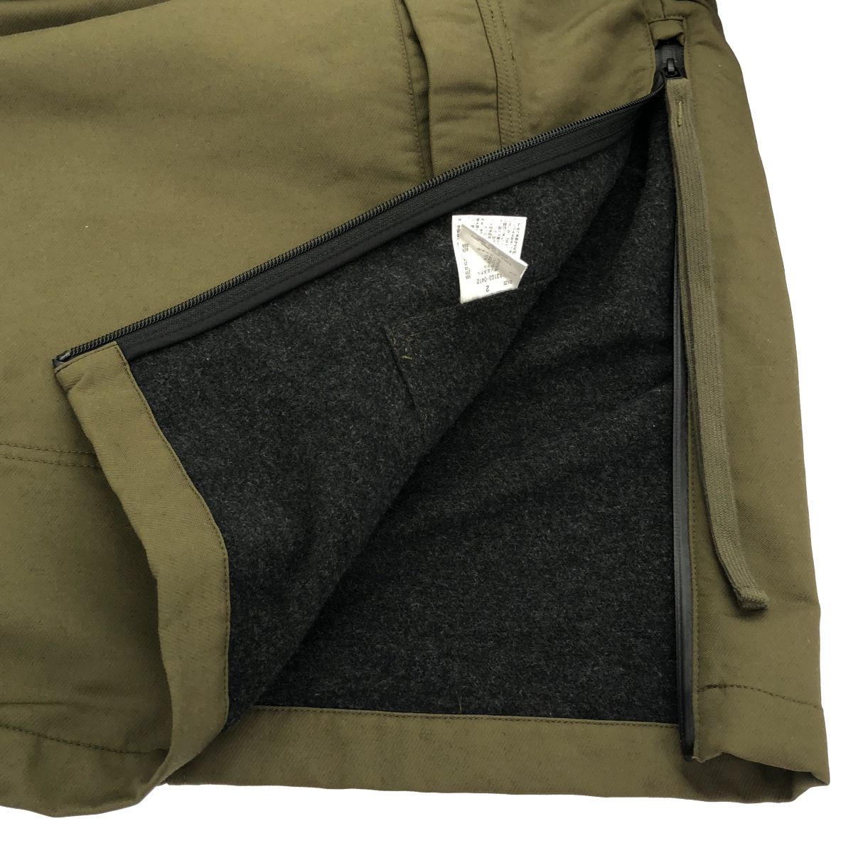 CLANE クラネ 22AW SIDE OPEN WIDE ANORAK ワイドアノラックパーカー 