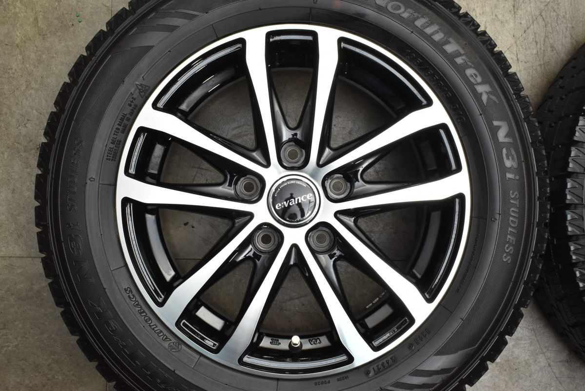 バリ溝 エヴァンス 15 in 6 J 43 PCD 114 3 ノーストレック N i 195 65 R ノア ヴォクシー ステップワゴン セレナ アクセラスポーツ 15インチ タイヤ ホイールセット
