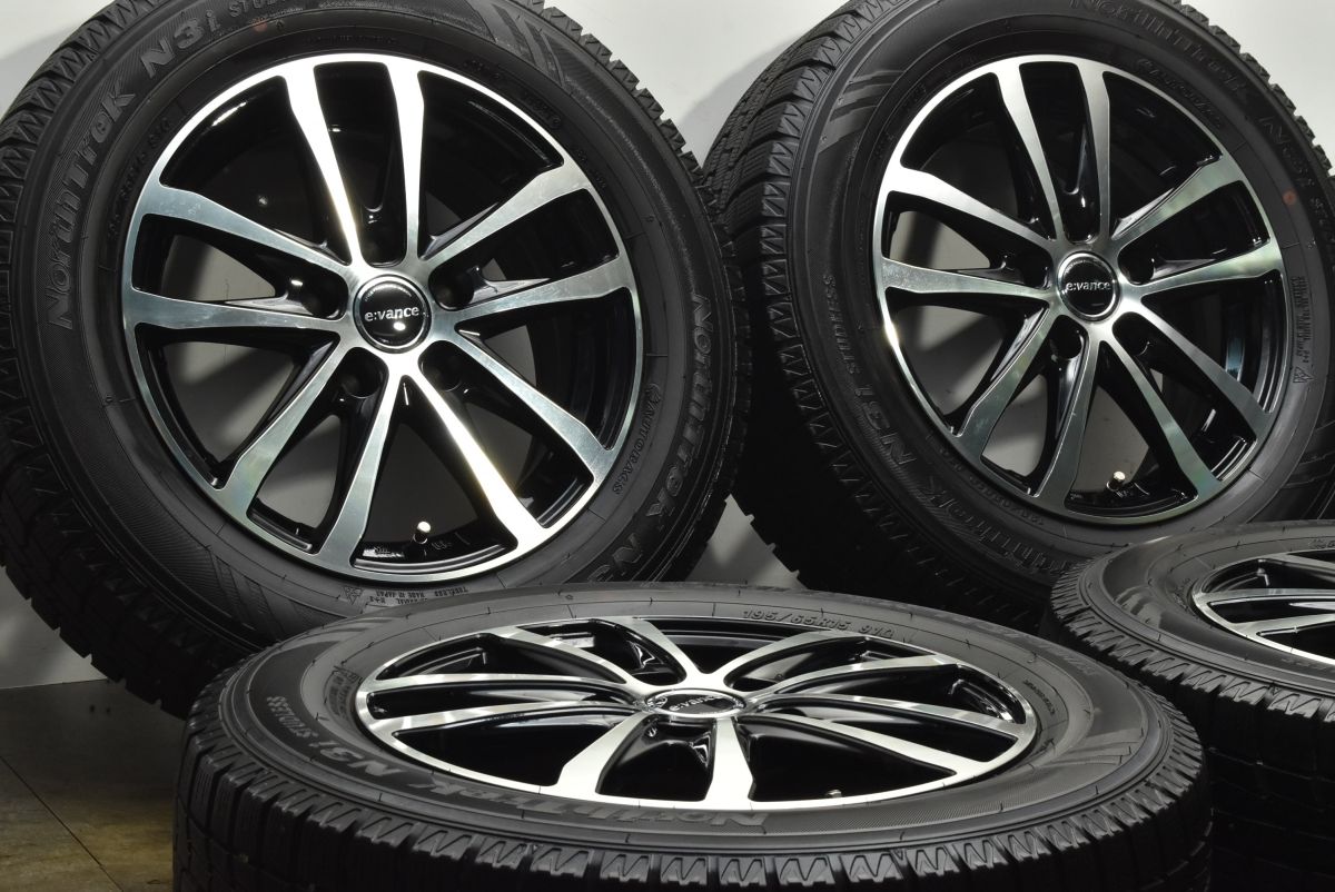 バリ溝 エヴァンス 15 in 6 J 43 PCD 114 3 ノーストレック N i 195 65 R ノア ヴォクシー ステップワゴン セレナ アクセラスポーツ