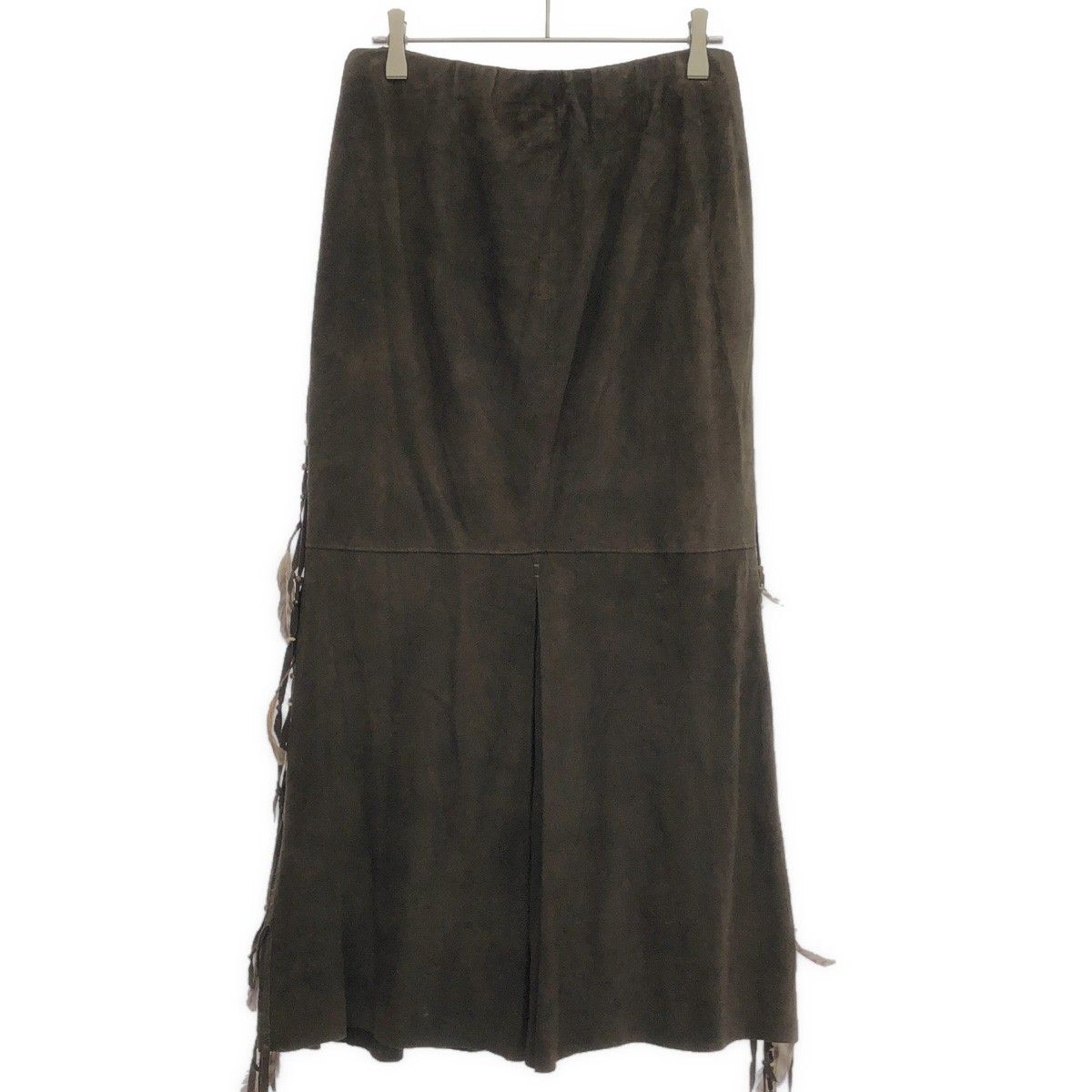 NIGEL PRESTON ナイジェルプレストン スウェードレザースカート 19-060-570-0000 ブラウン S