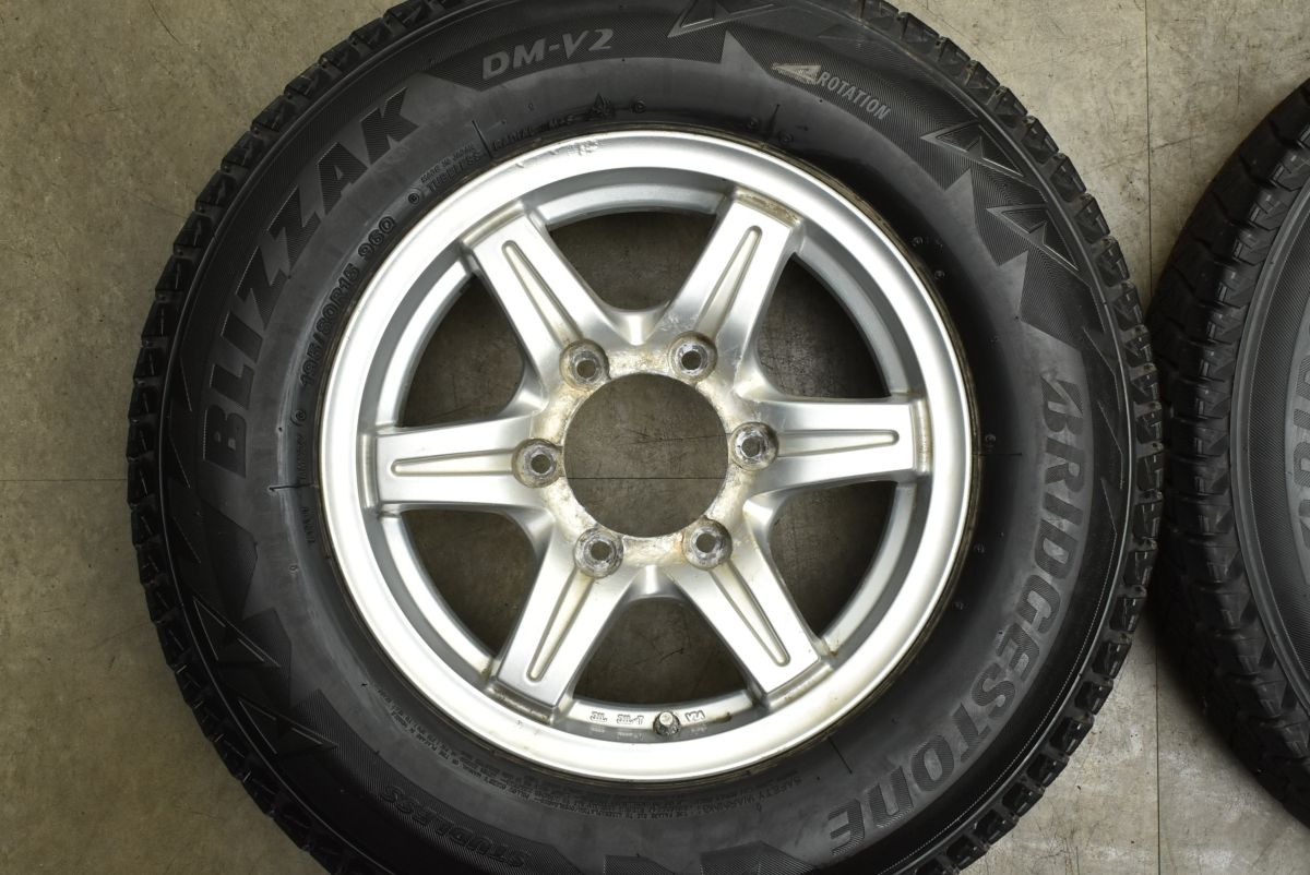 バリ溝 グランヴァード NR 15 in 6 J 35 PCD 139 7 ブリヂストン ブリザック DM V 2 195 80 R ハイエース レジアスエース キャラバン
