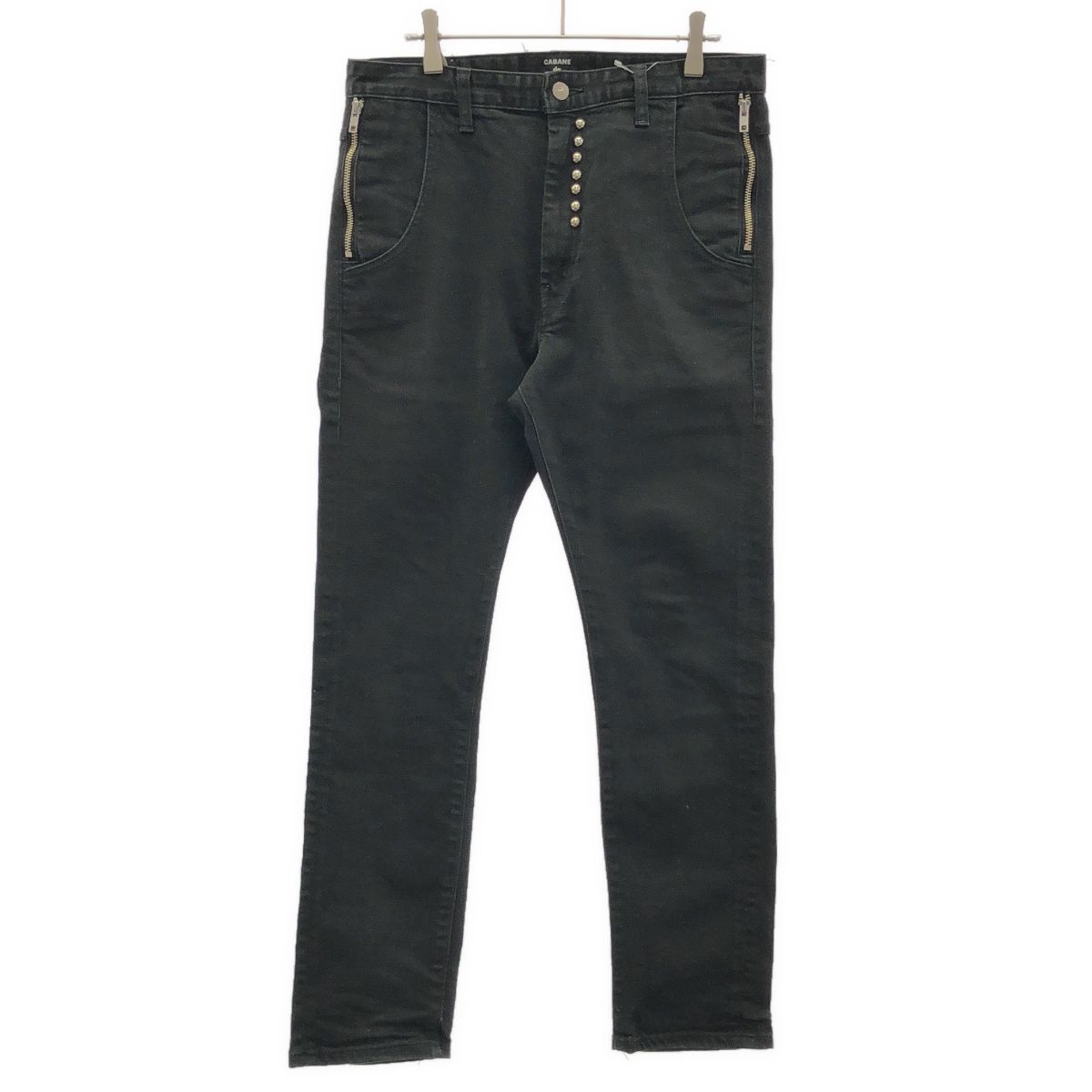 MAISON MINED Qoo10] OBLIQ MINED23FW☆ OBLIQUE PATCH DENIM PANTS 