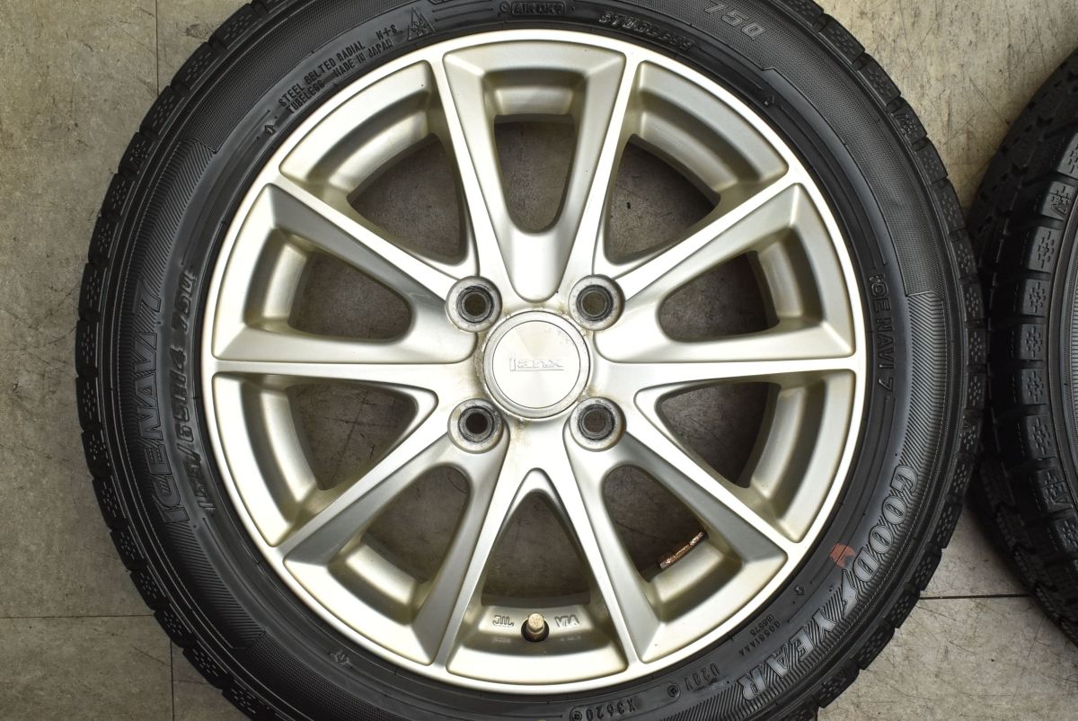 ムーヴ デイズ 等に Lanx 14 in 4 5 J 45 PCD 100 グッドイヤー アイスナビ7 155 65 R N BOX ONE スペーシア ワゴンR アルト タント