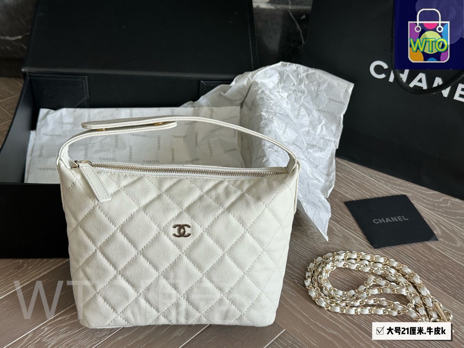 今日特価】Chanel シャネル フォークボックス造型シリーズ 牛革で丈夫
