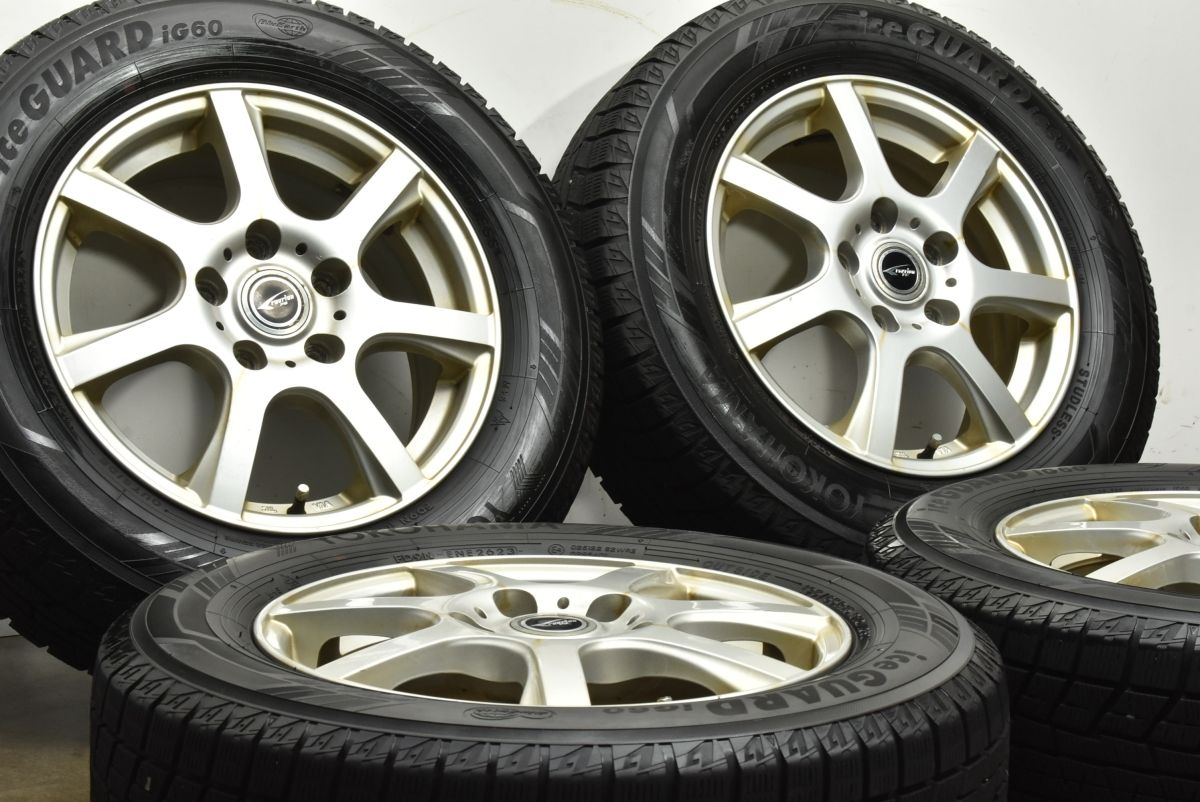 ヴォクシー ステップワゴン 等に RAVRION ラブリオン 15 in 6 J 53 PCD 114 3 ヨコハマ アイスガード iG 60 195 65 R ノア プレマシー