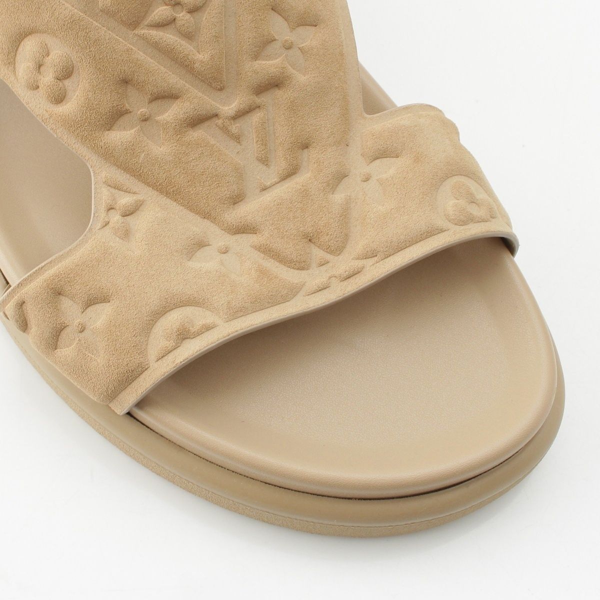 ルイヴィトン オアシス スエード カーフレザー モノグラム LV サンダル