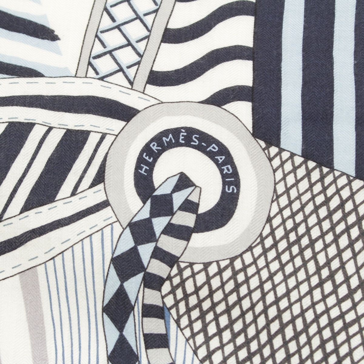 エルメス　カレジェアン 《空想の鞍～La Selle Imaginaire～》 エルメス カレジェアン La Selle Imaginaire 空想の鞍 カシミヤ×シルク