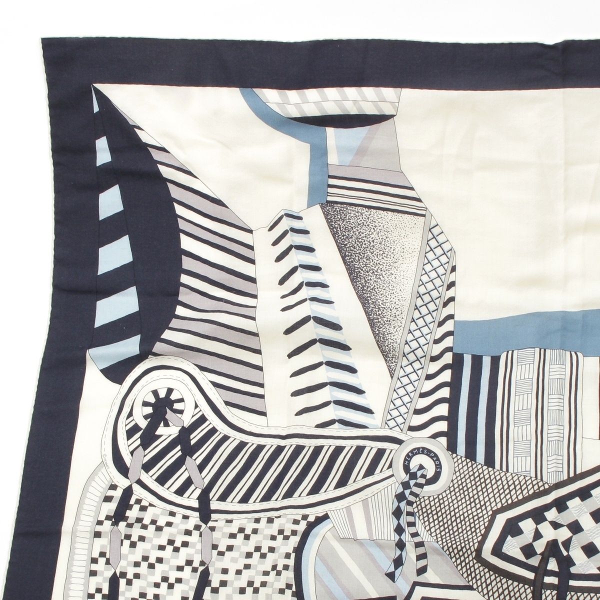 エルメス カレジェアン La Selle Imaginaire 空想の鞍 カシミヤ シルク