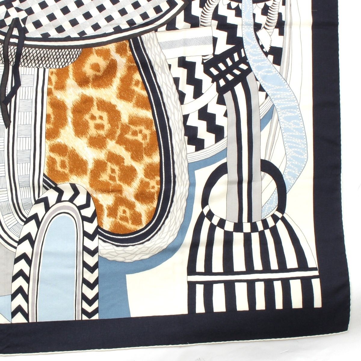 エルメス カレジェアン La Selle Imaginaire 空想の鞍 カシミヤ シルク