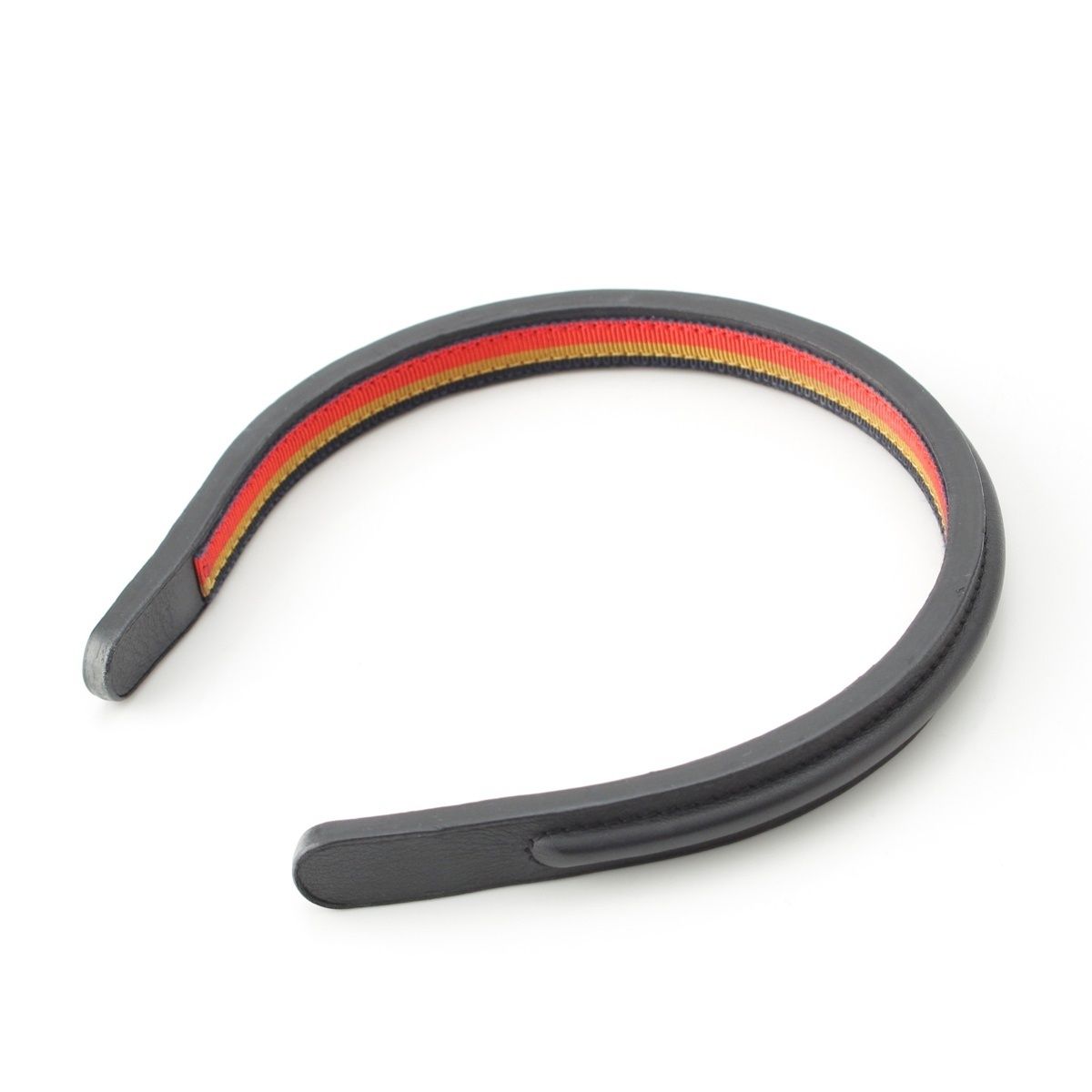  エルメス レザー セリエボタン カチューシャ ヘアバンド ヘア ブラック その他 ヘアアクセサリー