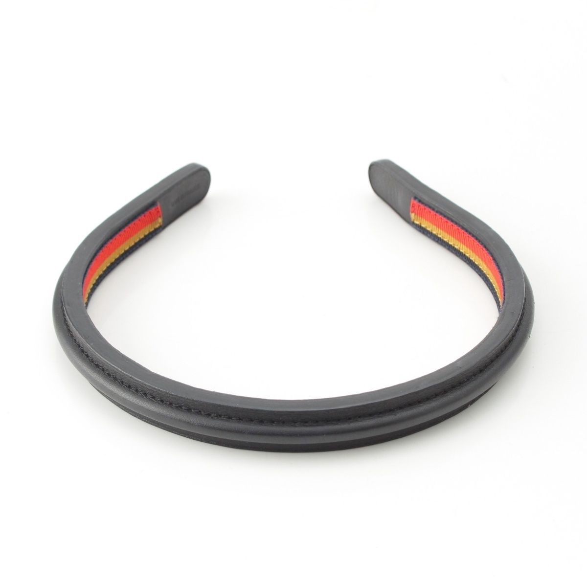 エルメス レザー セリエボタン カチューシャ ヘアバンド ヘア ブラック