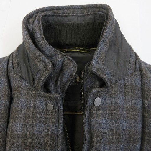 ムーレー MOORER WELLS-FF ダウンジャケット ダウンコート チェック