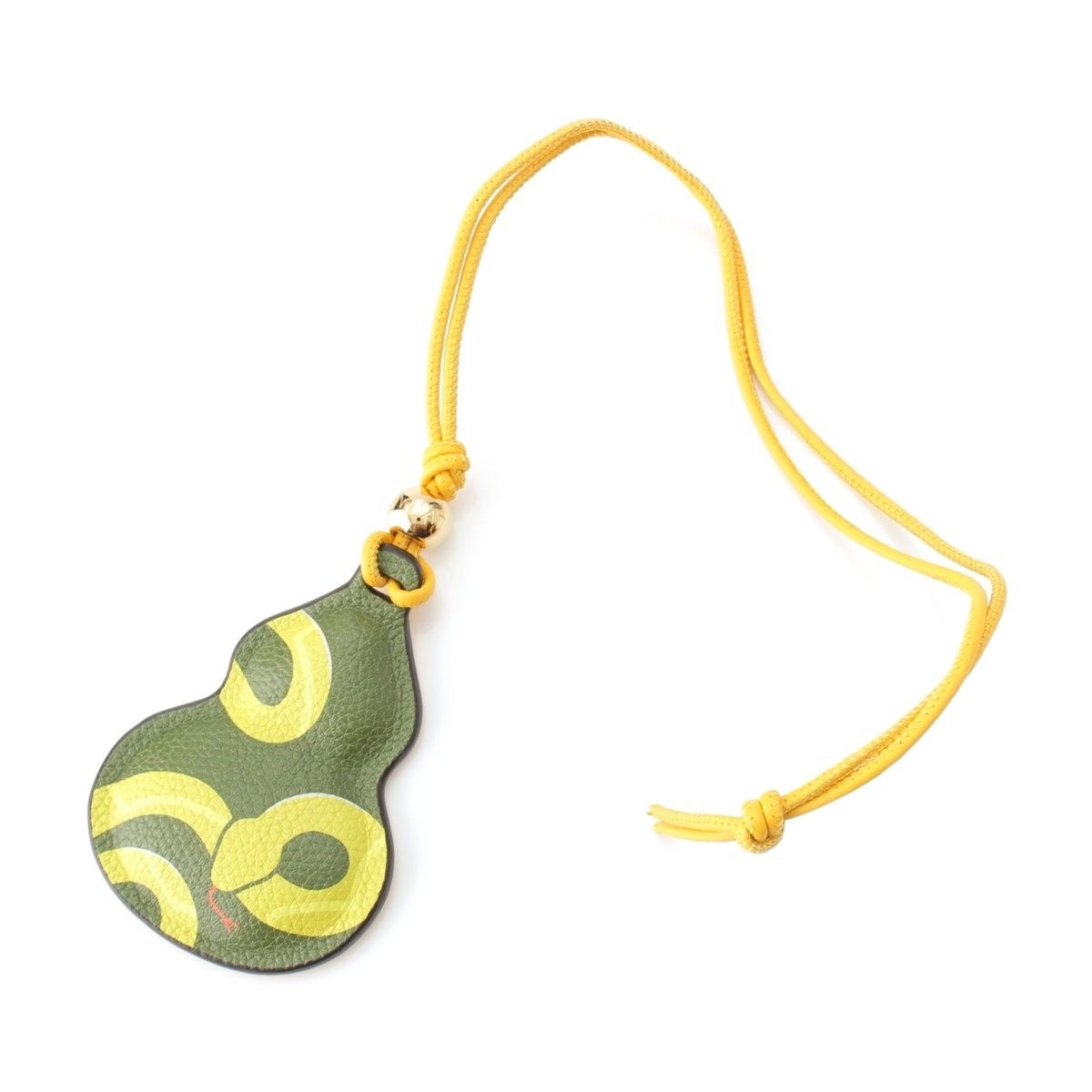 モワナ レザー ヒョウタン バッグ チャーム マルチ