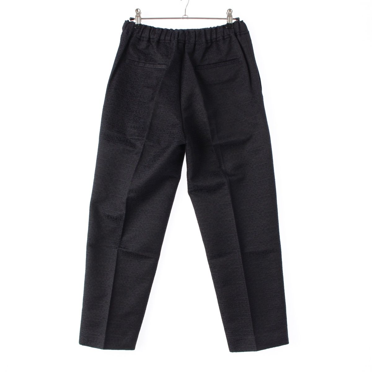 ドゥロワー コットン 最高 シルク カスリジャガード テーパード パンツ