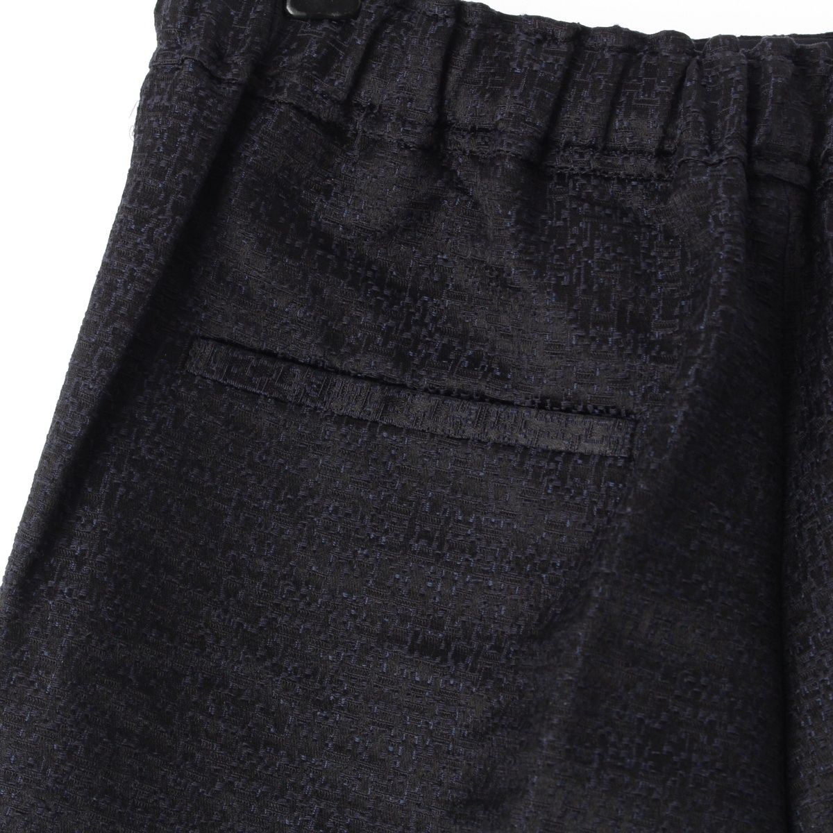 ドゥロワー コットン 最高 シルク カスリジャガード テーパード パンツ