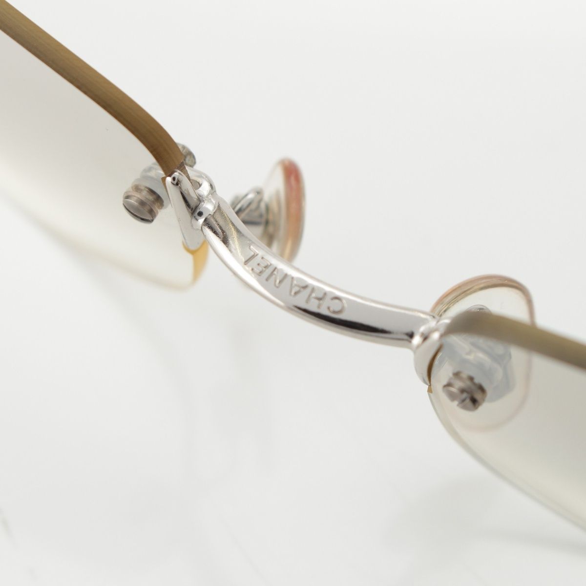 シャネル ココマーク リムレス サングラス アイウェア 4067 シルバー