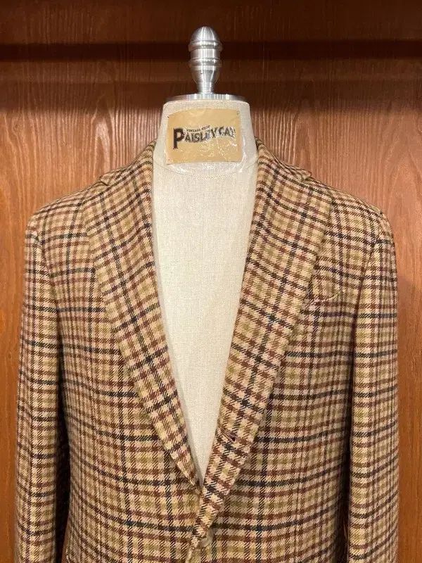 未使用に近い ビームスF ガンクラブチェック ウールツイード