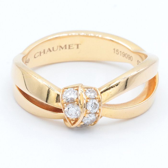 Chaumet ショーメ リアンセデュクシオン 52 リング 指輪 ダイヤモンド 18金 K 18 PG ピンクゴールド ジュエリー レディース サイズ 12号