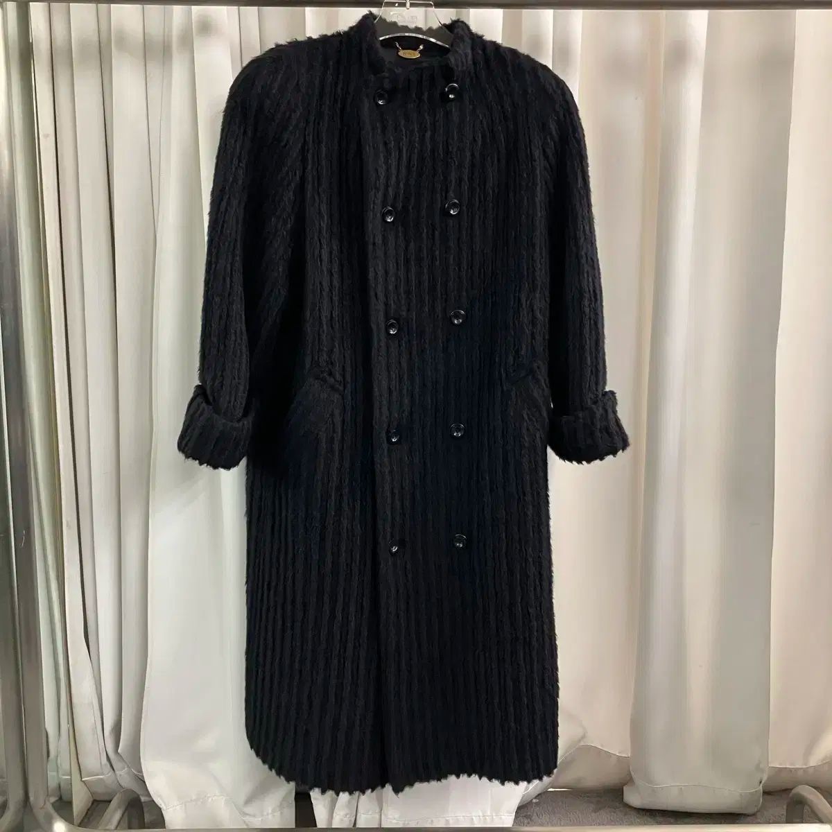 JPN VTG ヴィンテージ ブラック アルパカ ロングコート