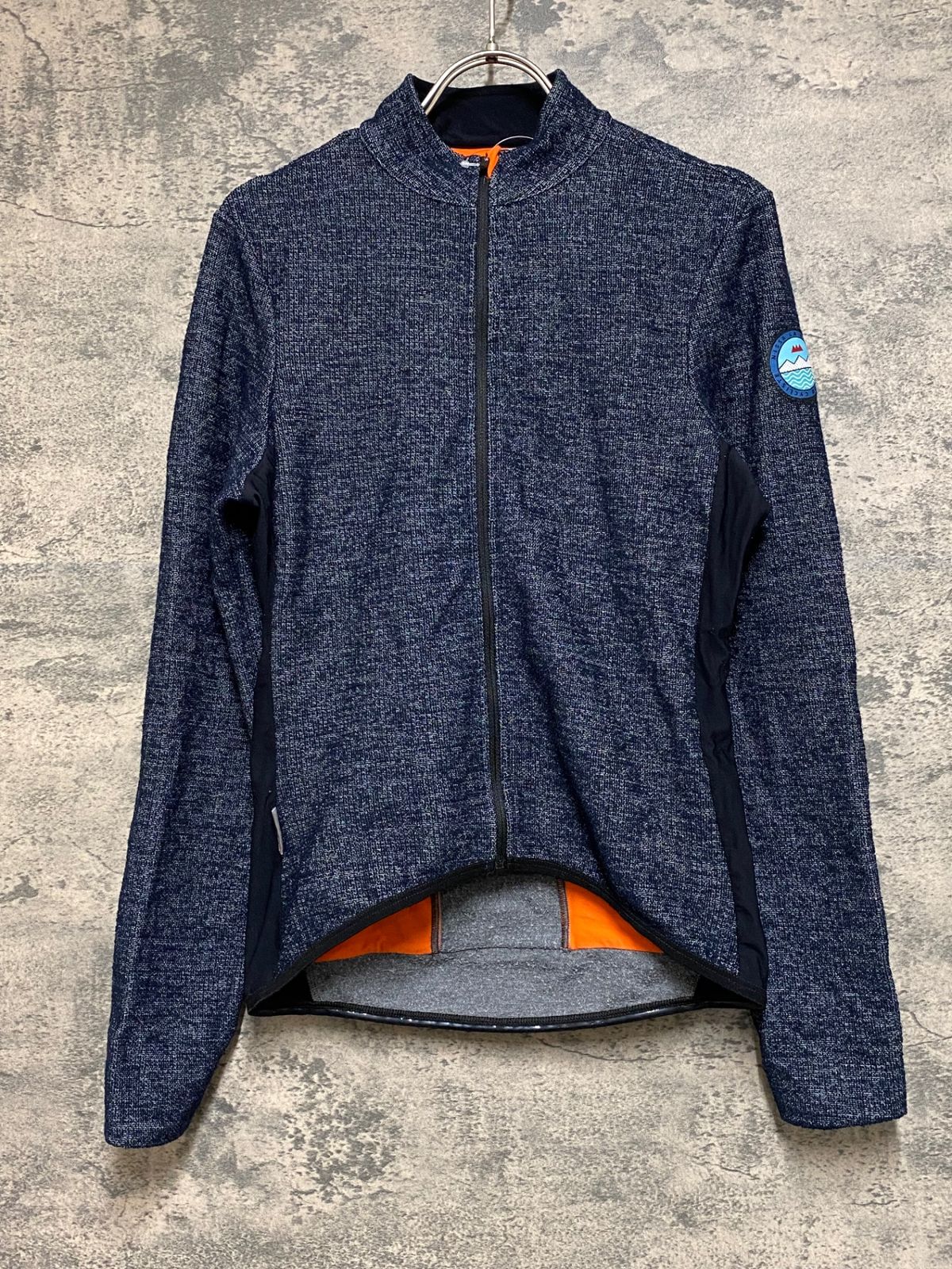 JP 712 カフェドシクリステ Cafe du Cycliste マーガレット MARGUERITE MEN 長袖 サイクルジャージ 黒 XS 裏起毛