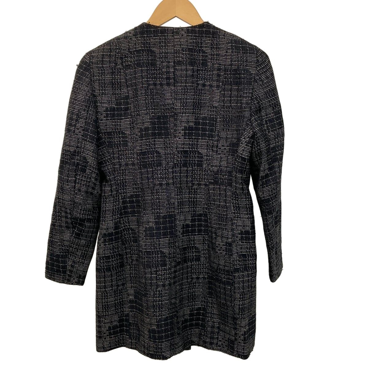 AKRIS(アクリス) コート サイズCH 36 レディース - 黒×白 長袖/春/秋