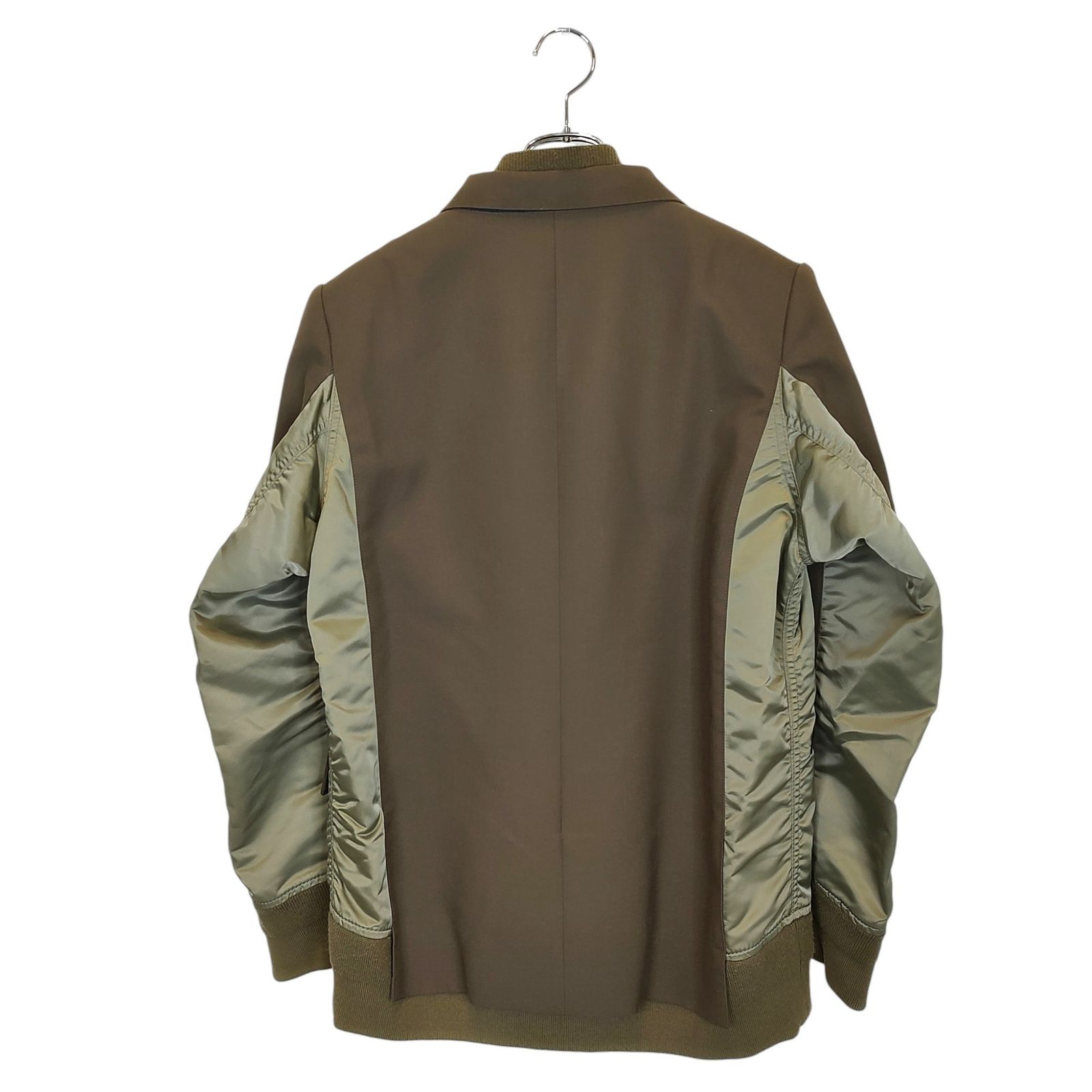 sacai ジャケット　専用 Sacai(サカイ) Suiting x Nylon Twill Jacket ダブル ナイロン ツイル