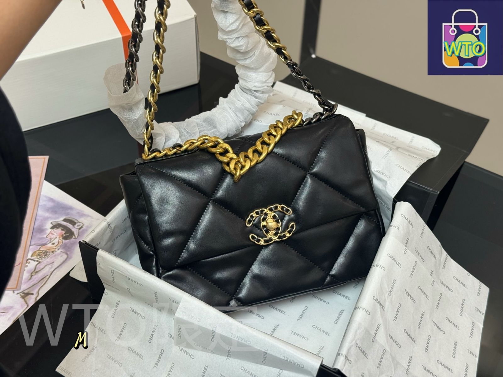 コメント値引き適用済み✅CHANEL ココマーク ハンドバッグ レザー シール◎ 今日特価】Chanel シャネル 19バッグ 高級感のある素材を使用-WTO輸入2