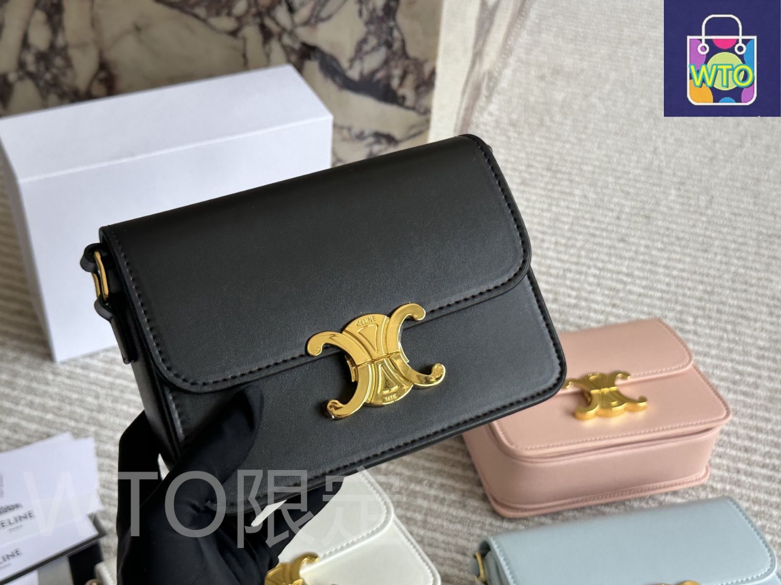 今日特価】Celine セリーヌ トリオンフ ボックスバッグ 実用性に優れた