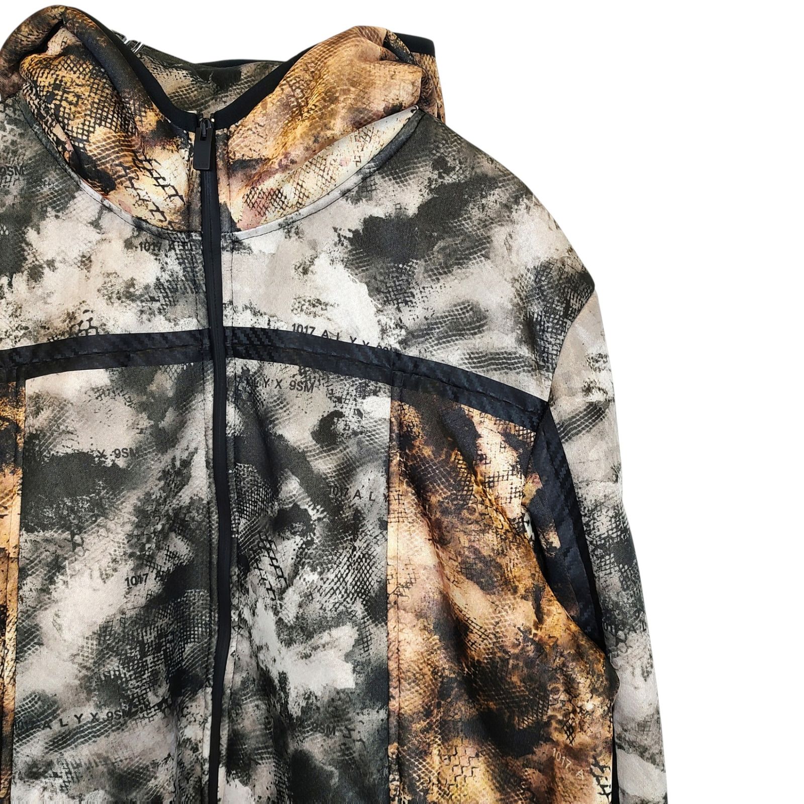 1017 ALYX 9SM アリクス MESH POLAR FLEECE ZIP UP HOODIE 