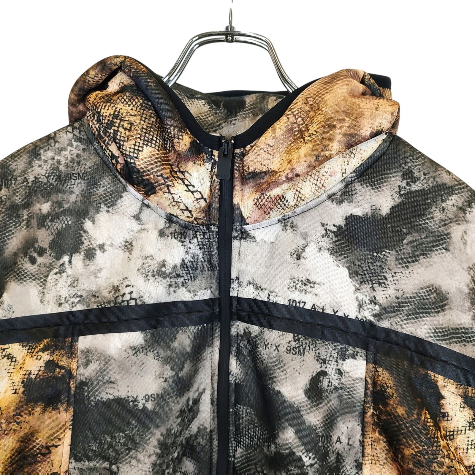 1017 ALYX 9SM アリクス MESH POLAR FLEECE ZIP UP HOODIE