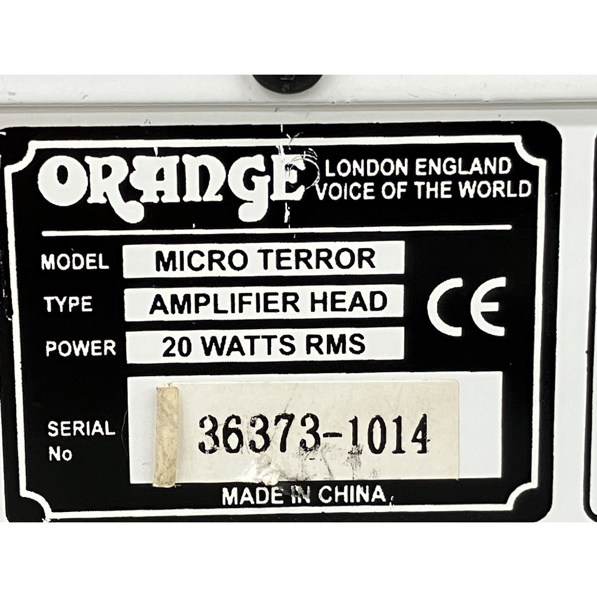 ORANGE MICRO TERROR 20 W アンプヘッド ギターアンプ オレンジ