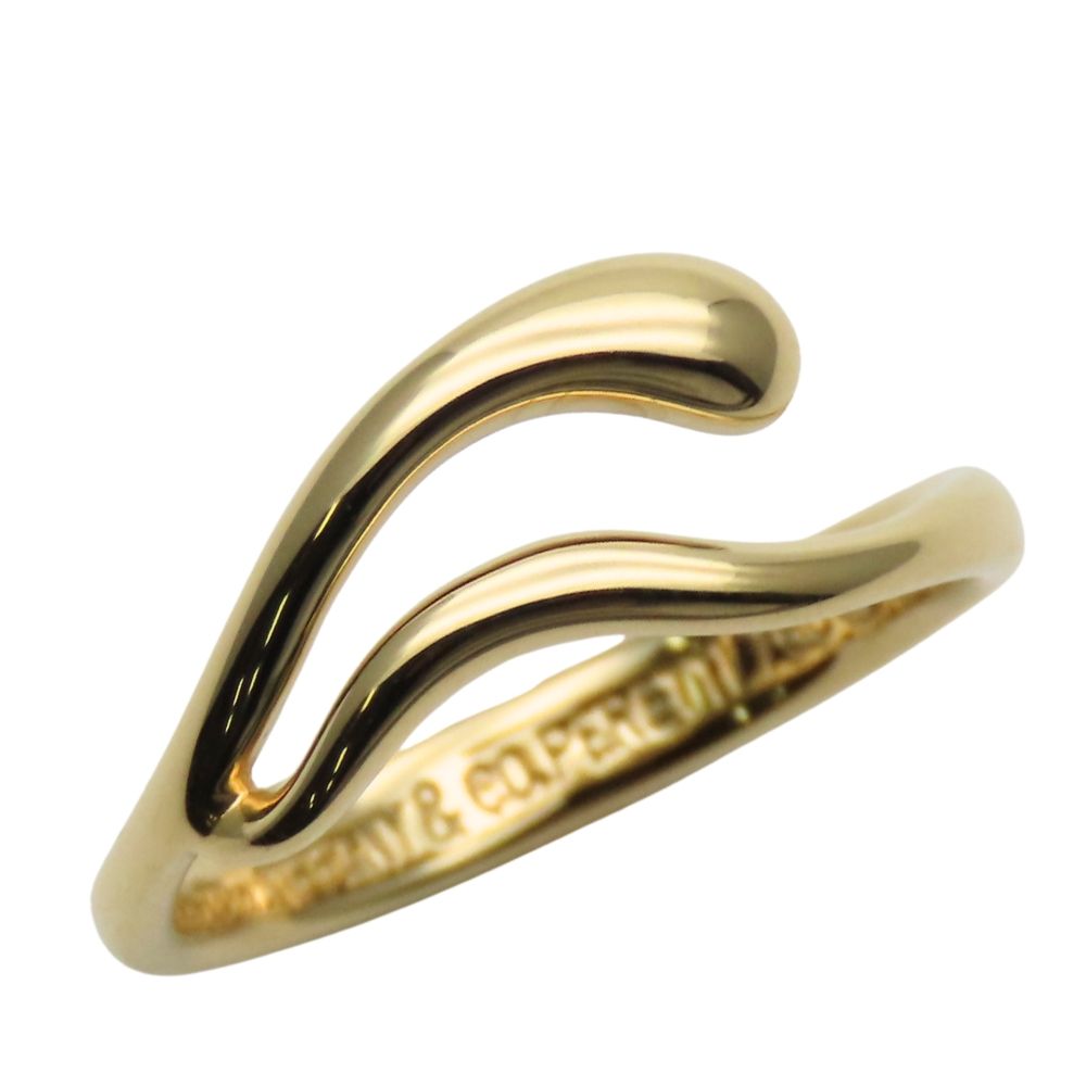 ティファニー リング 指輪 ティアドロップ フリーフォーム K 18 YG 約2.56 g イエローゴールド エルサペレッティ ジュエリー オシャレ レディース 女性 TIFFANY-Co