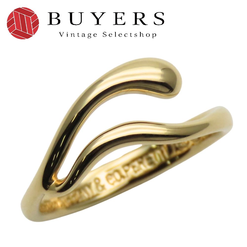 ティファニー リング 指輪 ティアドロップ フリーフォーム K 18 YG 約2 56 g イエローゴールド エルサペレッティ ジュエリー オシャレ レディース 女性 TIFFANY Co