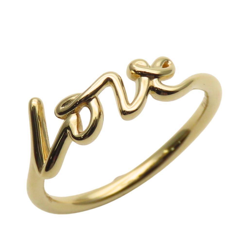 ティファニー リング 指輪 パロマグラフィティ ラブ K 18 YG 約2.3 g イエローゴールド LOVE ジュエリー パロマピカソ レディース 女性 TIFFANY-Co