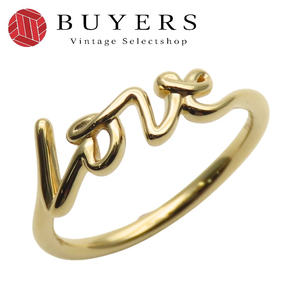 ティファニー リング 指輪 パロマグラフィティ ラブ K 18 YG 約2.3 g イエローゴールド LOVE ジュエリー パロマピカソ レディース 女性 TIFFANY-Co