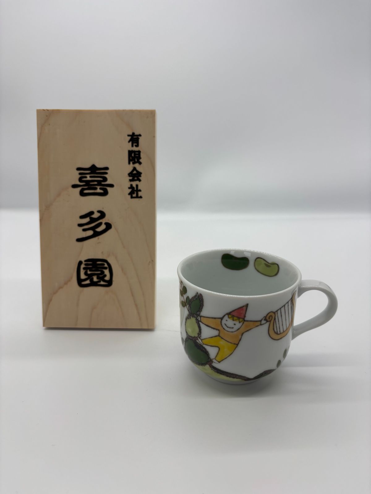 こども食器 有田焼 ミニマグ ジャックと豆の木  陶器　プレゼント ギフト　日本製　新品　未使用　即配達