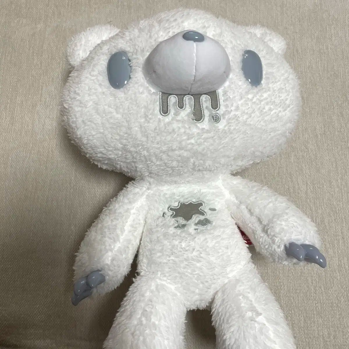 いたずらぐまのグル～ミ～(グルーミー) ぬいぐるみ 白 ぬいぐるみ アイスブルー 35cm