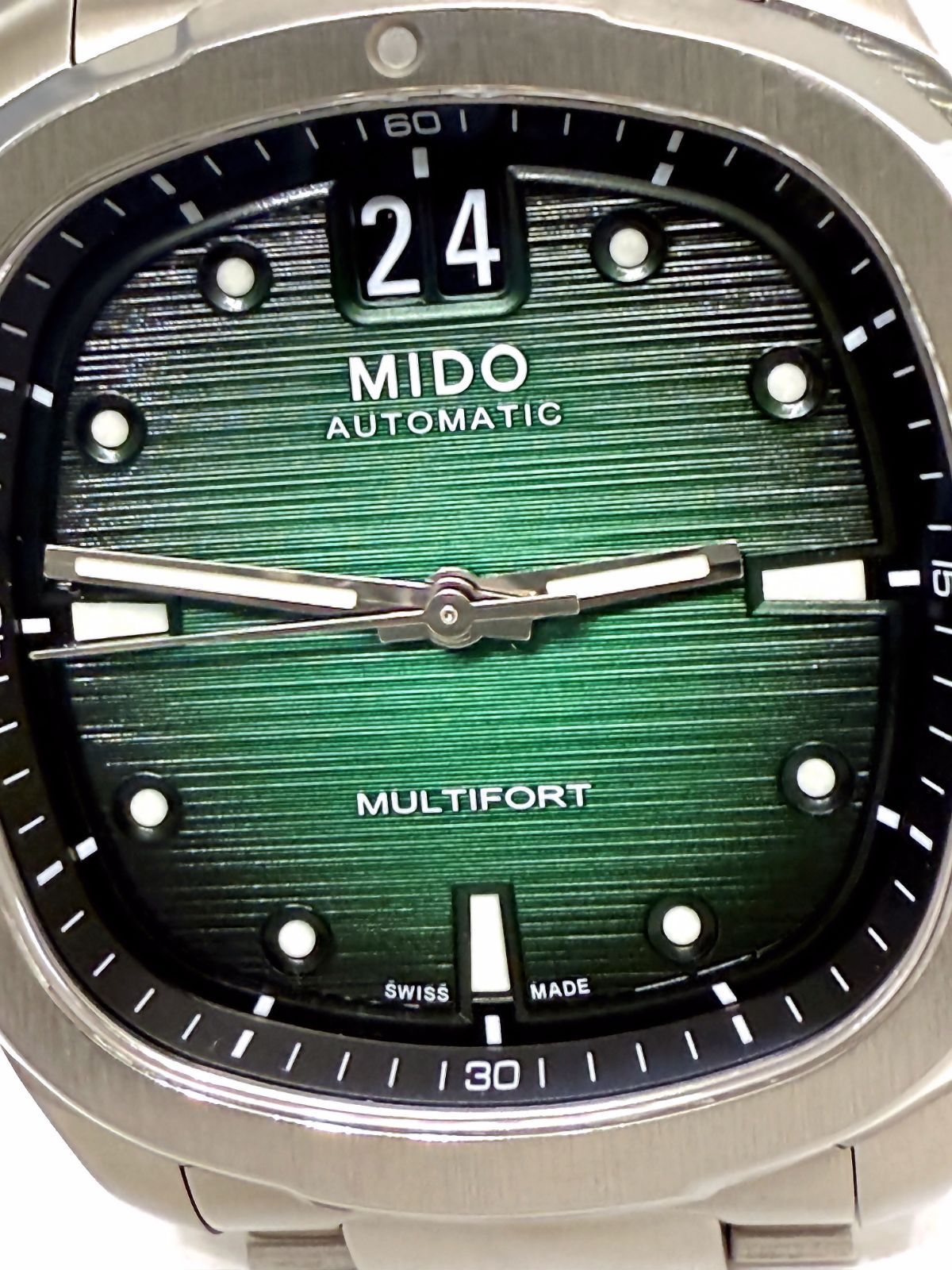 美品 完備 保証書付き 2024 MIDO Multifort TV Big Date ミドー マルチ