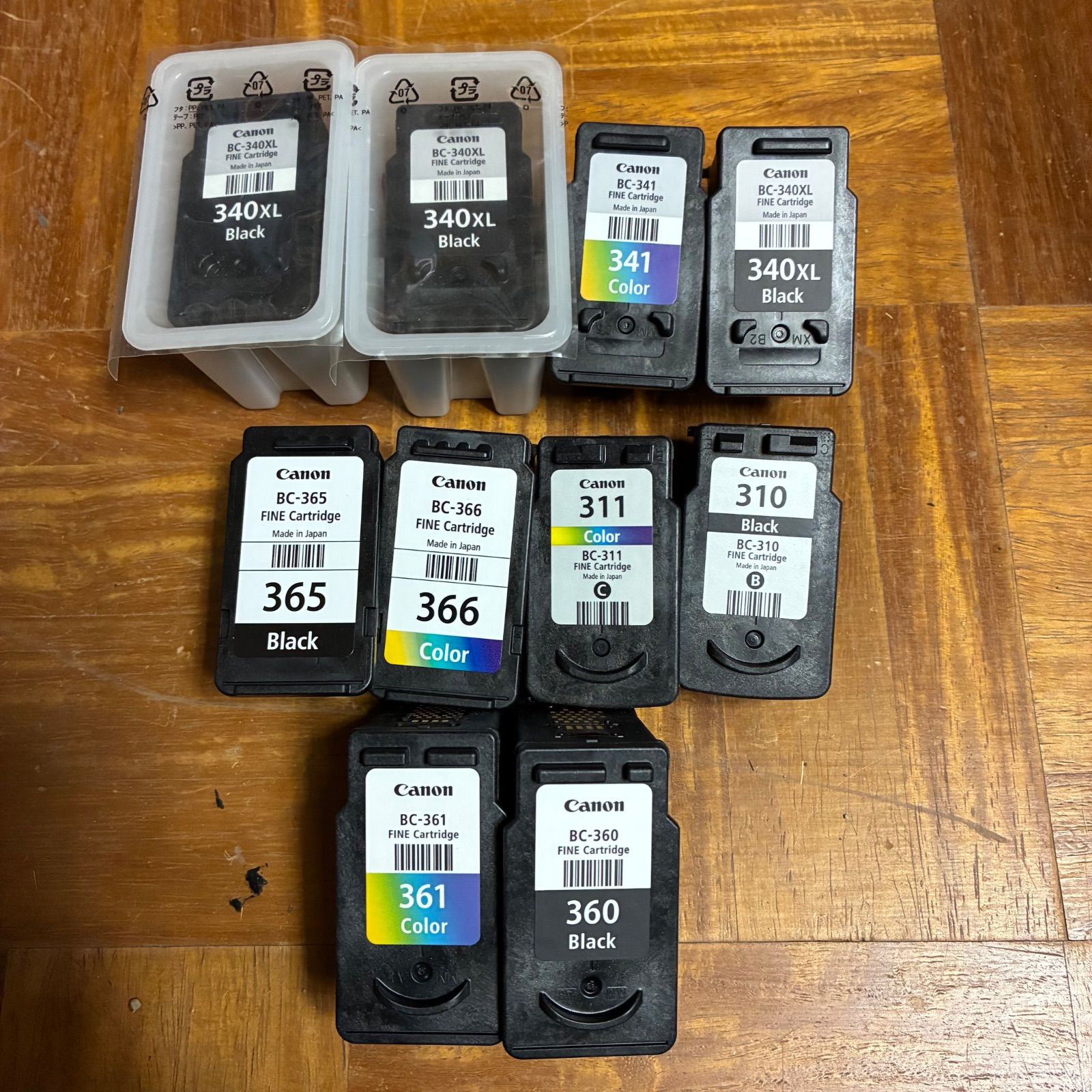 Canon 空インクカートリッジ Canon 使用済み 空インクカートリッジ 10個 キャノンインク使用済