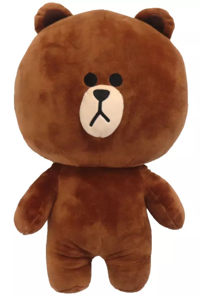中古】ぬいぐるみ ブラウン スタンディングぬいぐるみ(LARGE) 「LINE