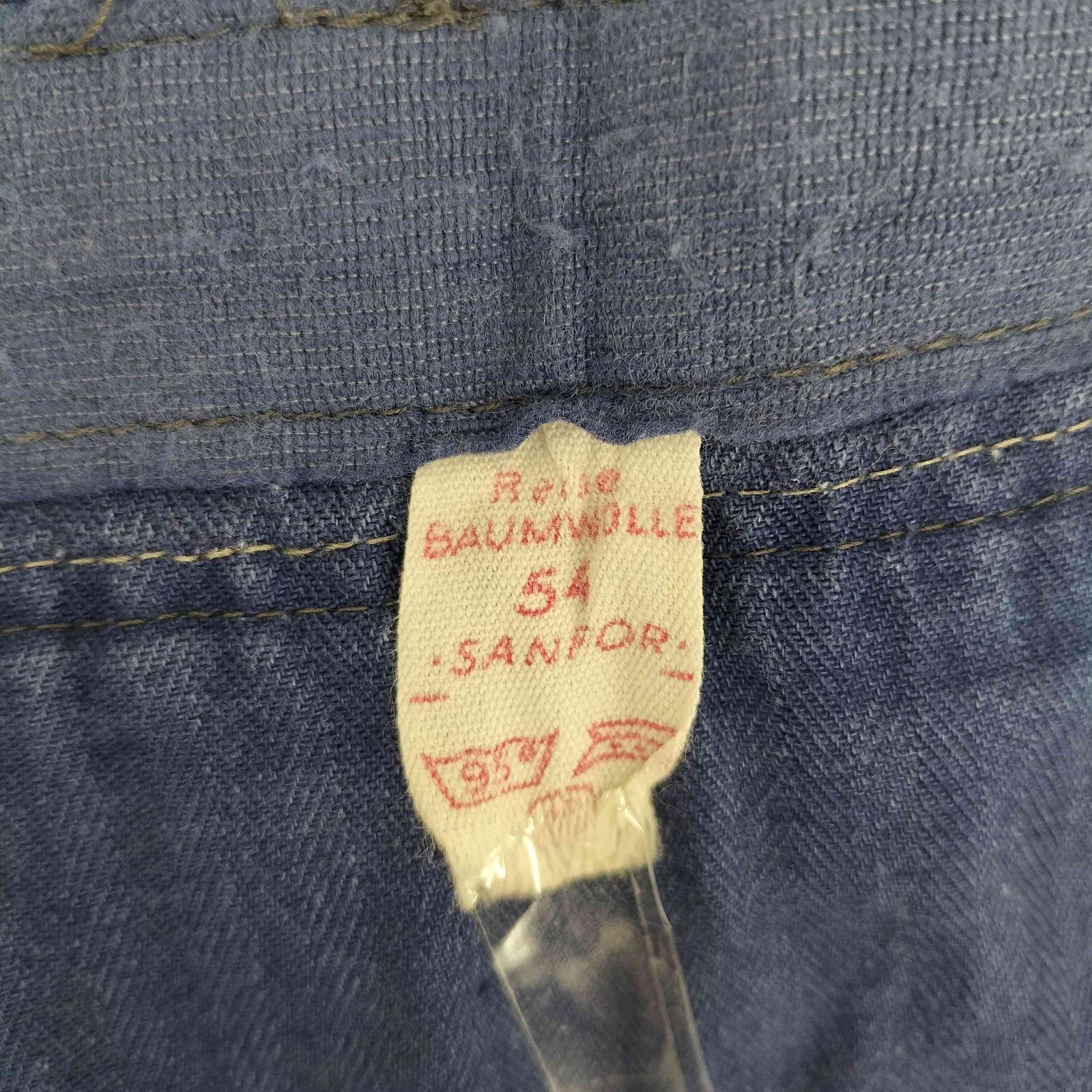 ユーズドフルギ USED古着 50-60s REINE BAUMWOLLE EURO ユーロワーク