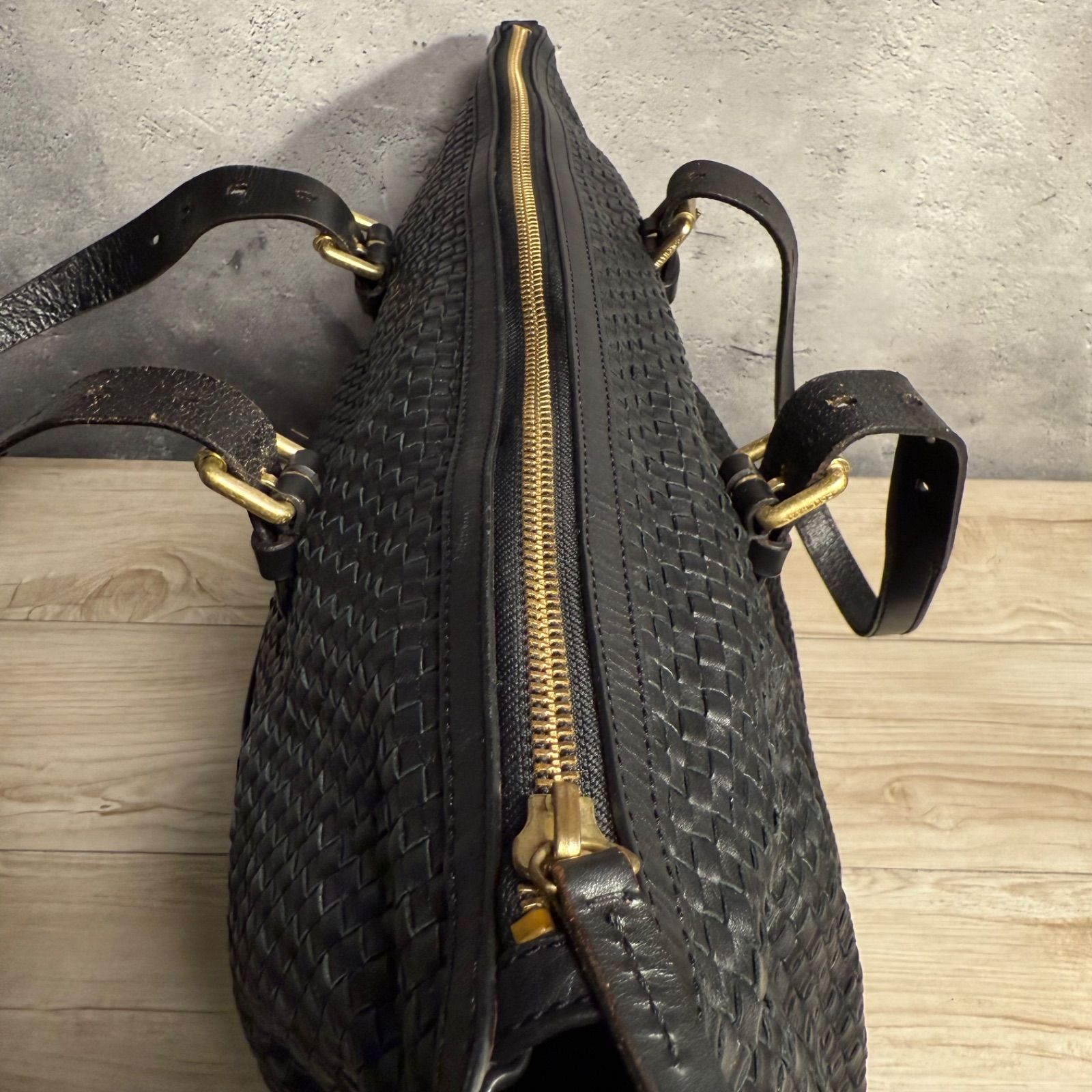 ✨COLE HAAN キャサリン ウーブン トートバッグ ショルダーも可能 